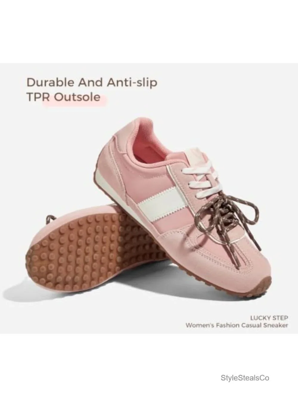 Retro Throwback Sneakers Suede Nylon Slip-Resistant Lace-Up Walking Shoes